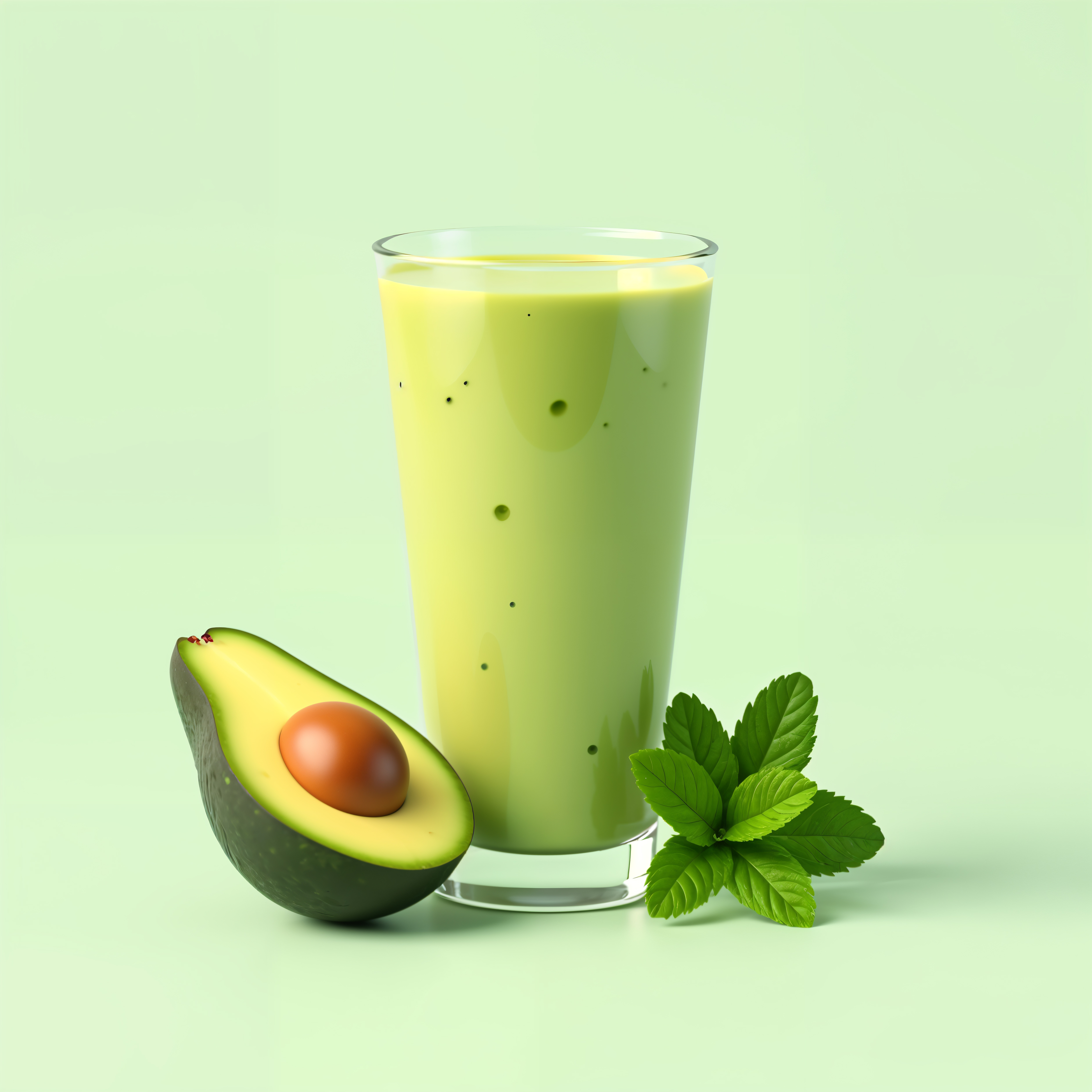 Refreshing avocado smoothie